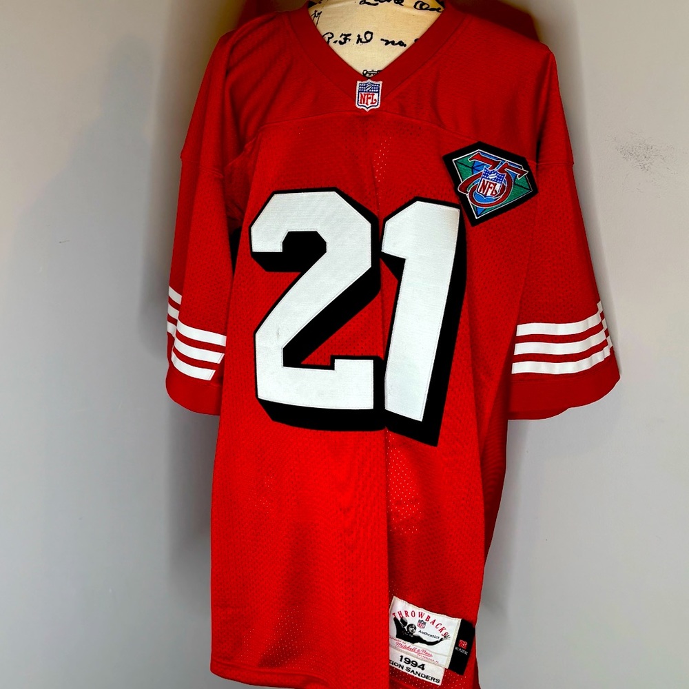 1994 Deion Sanders *AUTHENTIC* San Francisco 49ers Mitchell&Ness size 48 (L-XL)